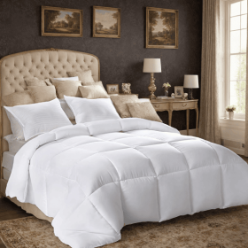 100% polyester brushed single quilt with microfiber filling, down alternative, OKO-100 certified, CPC children's certified