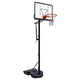 Portable Basketball Hoop for Youth Adults & Kids,Adjustable Height 6.89 ft to 10.01 ft,34 inch Backboard with Rebound System